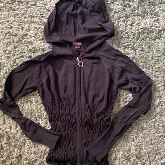 XOXO Jackets & Blazers - Knit Hooded Jacket